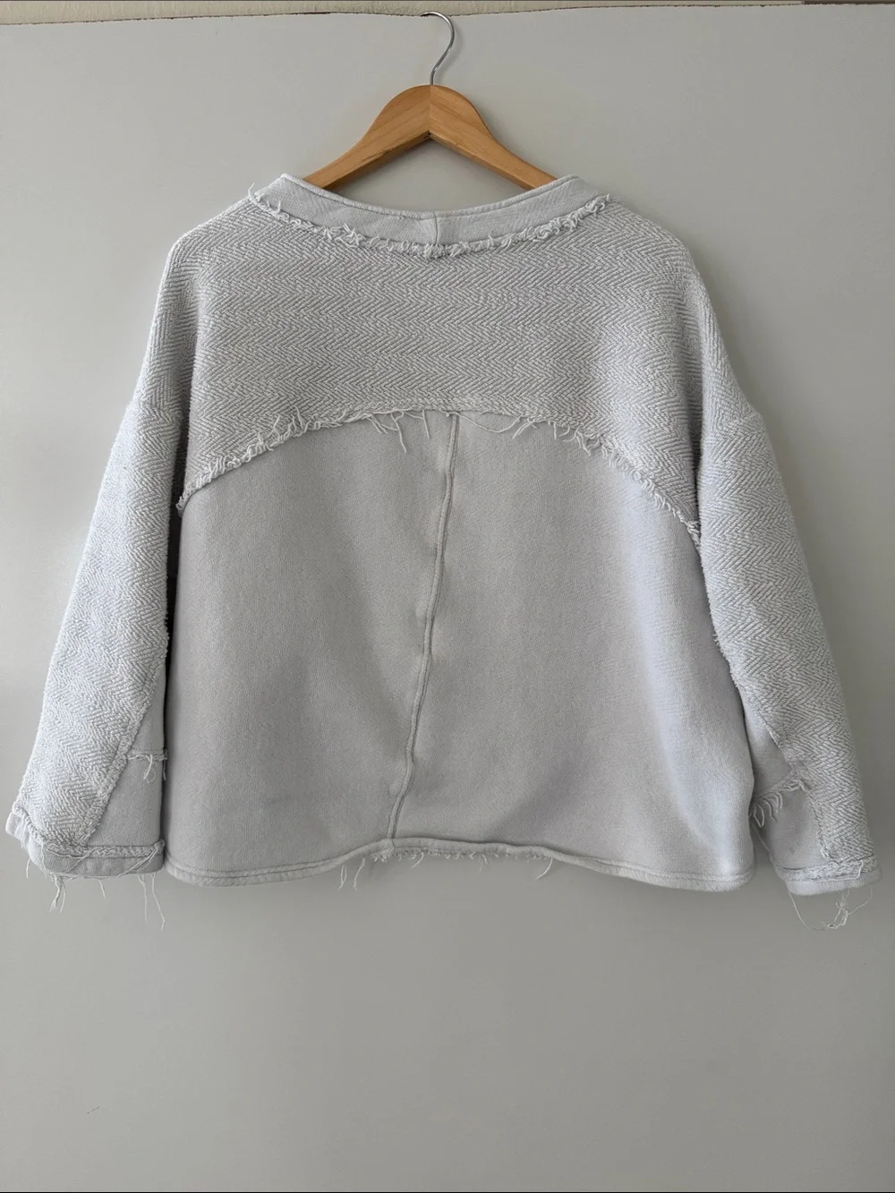 Free People Beach Dweller Pullover Womens Large Light Blue - Picture 4 of 6